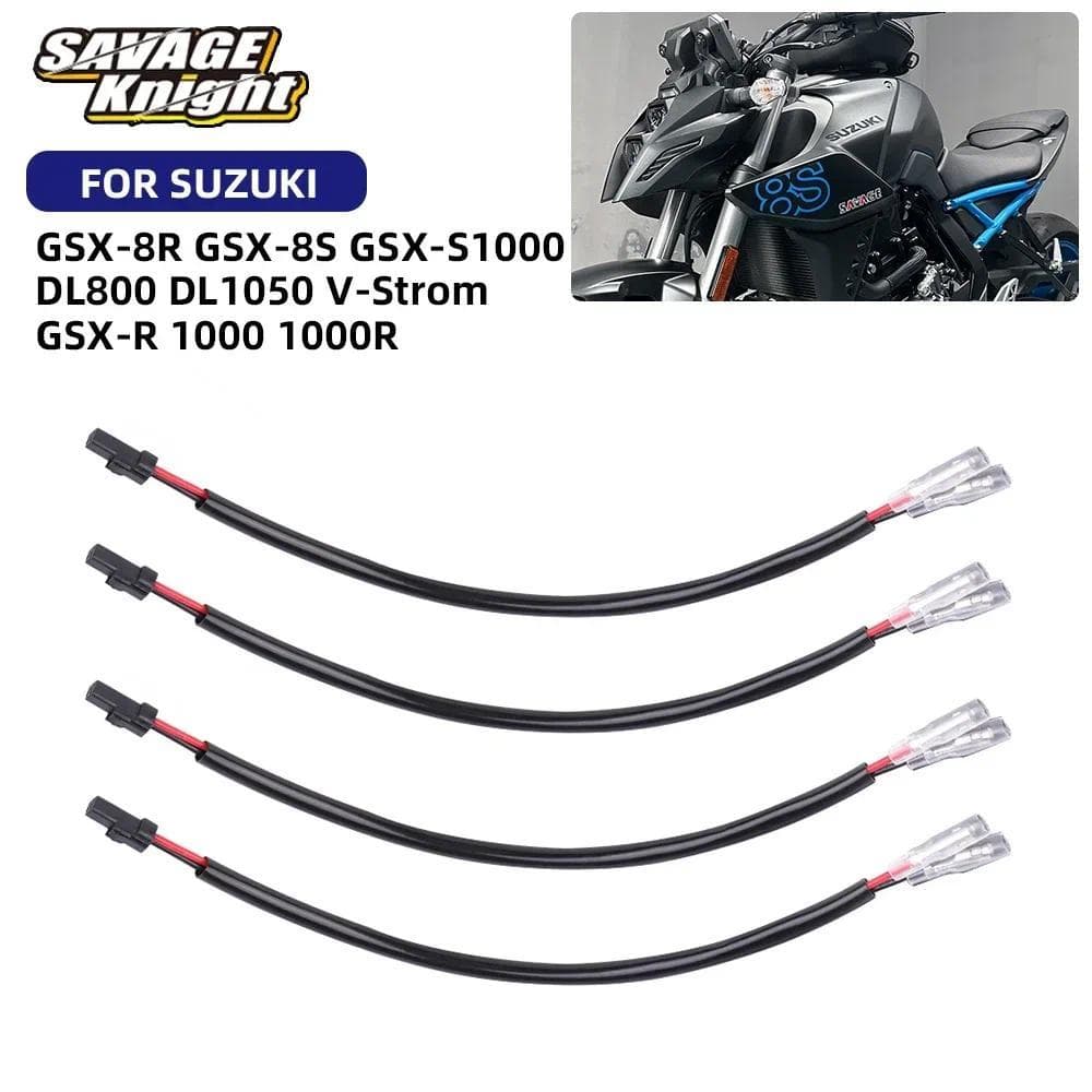SA 2025 GSX-8R GSX8S ไฟเลี้ยวสายไฟปลั๊กสําหรับ Suzuki GSX 8S 8R GSX-S1000 GSX-R 1000 DL800 DL1050 ไฟกระพริบสายไฟอะแดปเตอ