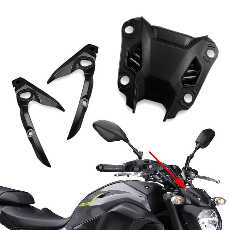 MT Fit สําหรับ Yamaha 2012-2017 MT07 FZ07 MT-07 FZ-07 MT FZ 07 2016 หัว fairings ไฟหน้าฝาครอบ Abs ฉีดชิ้นส่วนรถจักรยานยน