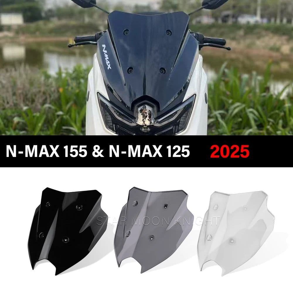 สําหรับ Yamaha NMAX125 NMAX155 N Max NMax 155 125 Tech MAX 2025 + ด้านหน้ากระจก Shield Deflector กระจก Fairing Fly หน้าจอ