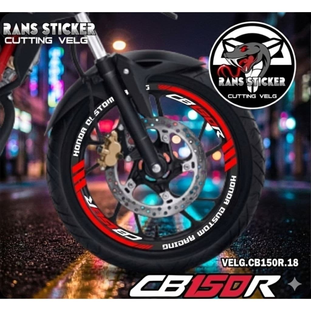 สติ๊กเกอร์ตัด CB150R RIM - HONDA CB150R 18 TIRE/RIM VARIATION LIST STICKER