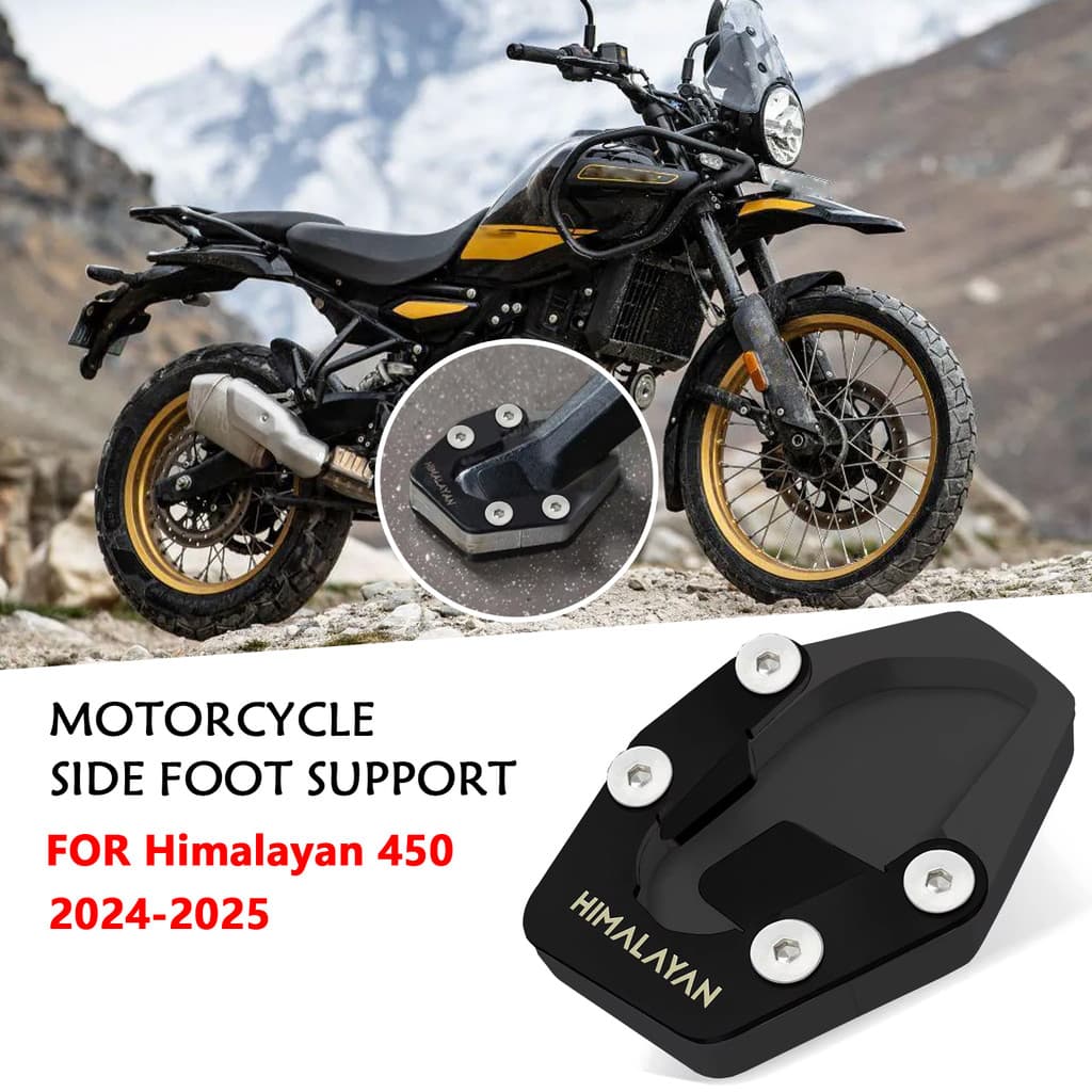  สําหรับ 2025 Royal Enfield Himalayan 450 – Heavy-Duty Foot Support Enlarger Bracket, Non-Slip, Perfect Fit, Great Finish!