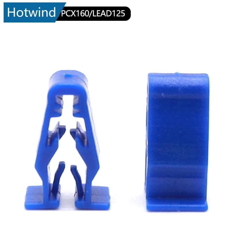 HW 10 ชิ้นรถจักรยานยนต์ด้านหน้าคลิปไฟหน้า Retainer Fasteners Fairing Push Rivets เปลี่ยนคลิปพลาสติกสําหรับ Honda PCX160/LEAD125 V2X4