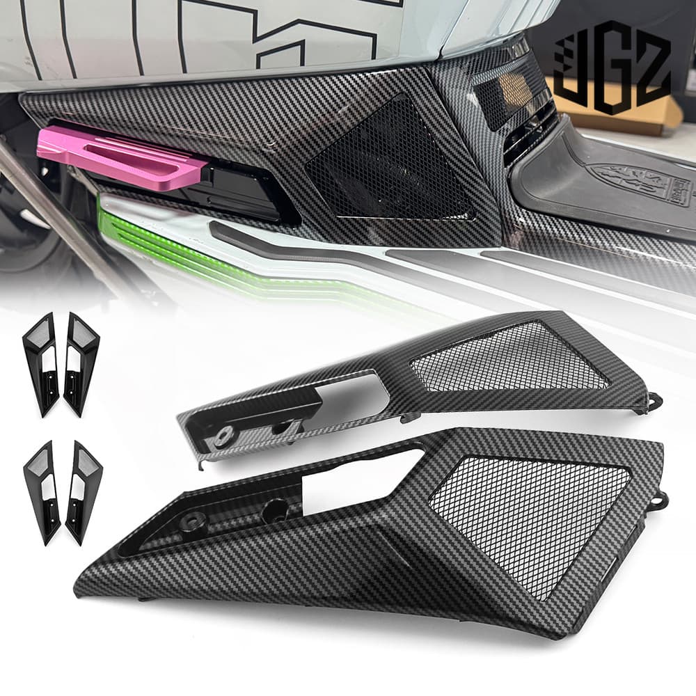 สําหรับ Lambretta X300 X200 X250 ด้านหลังพักเท้ากรอบด้านข้างซ้ายขวาด้านข้าง Fairing Footres Trim ฝาครอบ
