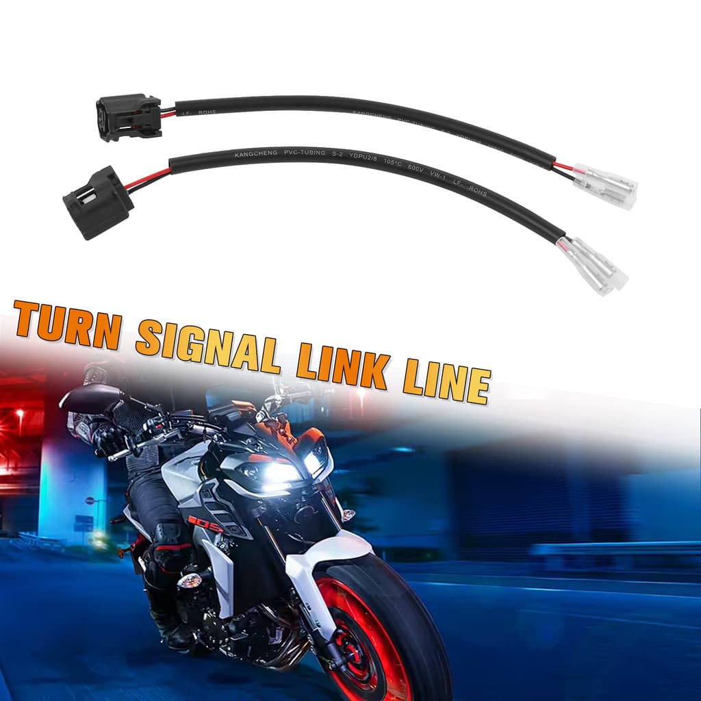 QI สายไฟสัญญาณไฟเลี้ยว อะแดปเตอร์ ปลั๊กเชื่อมต่อ สำหรับ Yamaha MT 03 MT 09 SP MT-10 MT-25 Tracer 7 GT XSR 700 900 YZF R6