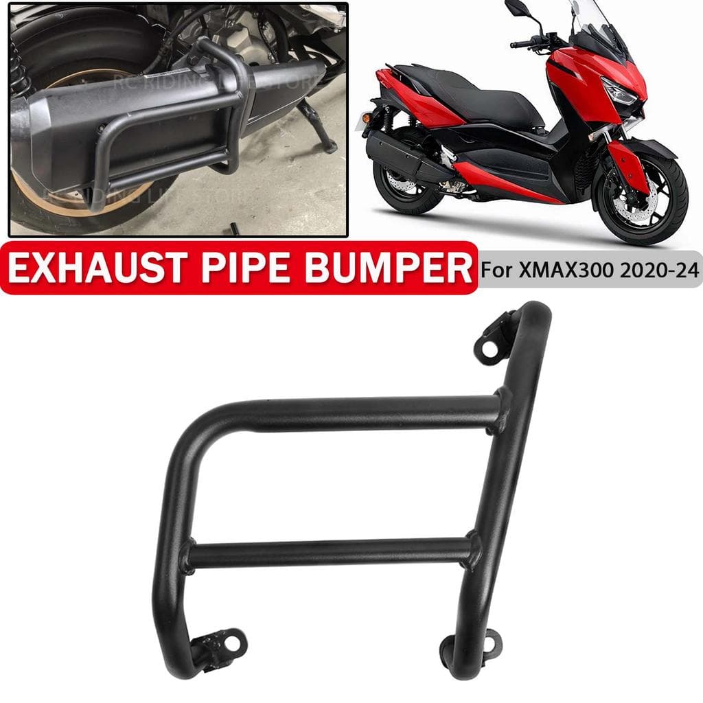 OT Exhaust Pipe Bumper Guard Bar For YAMAHA XMAX300 XMAX 300 XMAX X MAX 300 2020-2023 2024 Muffler Protector Falling Pro