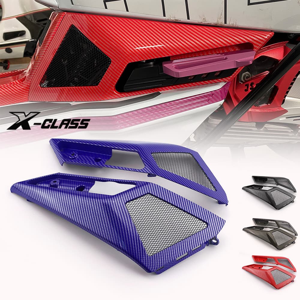 สําหรับ Lambretta X300 X250 X200 สกู๊ตเตอร์ด้านหลังพักเท้า Bracket Cooling Grille Footrest คู่