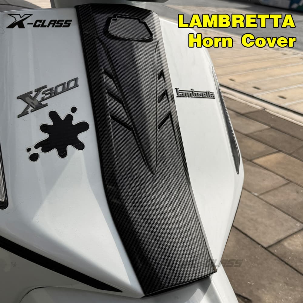 ฝาครอบแตรสําหรับ Lambretta X300 X200 รถจักรยานยนต์ด้านหน้า Fairing Tie ทรัมเป็ตแผง Guard
