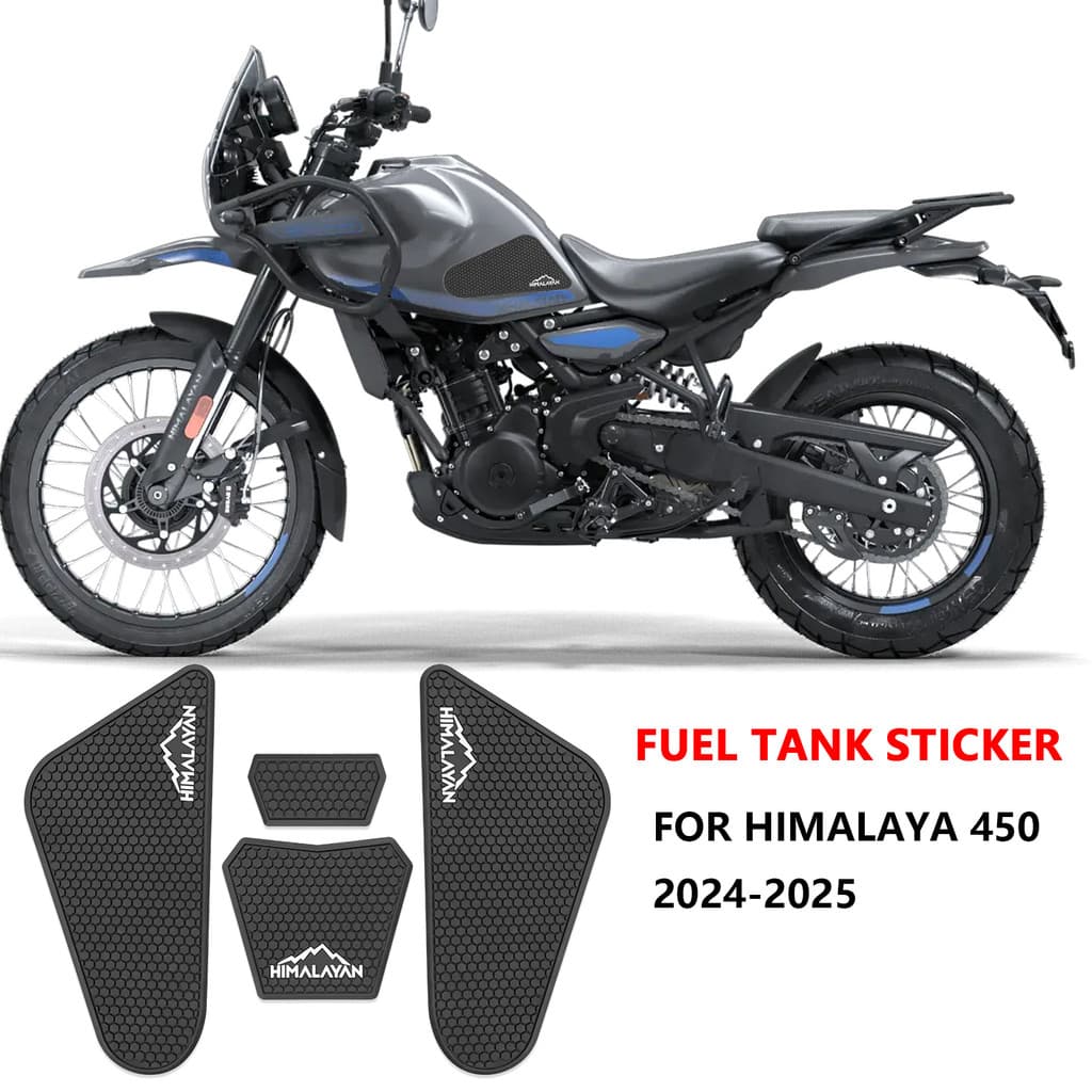 สําหรับ Royal Enfield Himalayan 450 (62024-2025) – แผ่นรองลากถัง Eaz-Grip, สติ๊กเกอร์จับเข่ากันลื่น, Polyurethane, Pre-Cut for Perfect Fit!