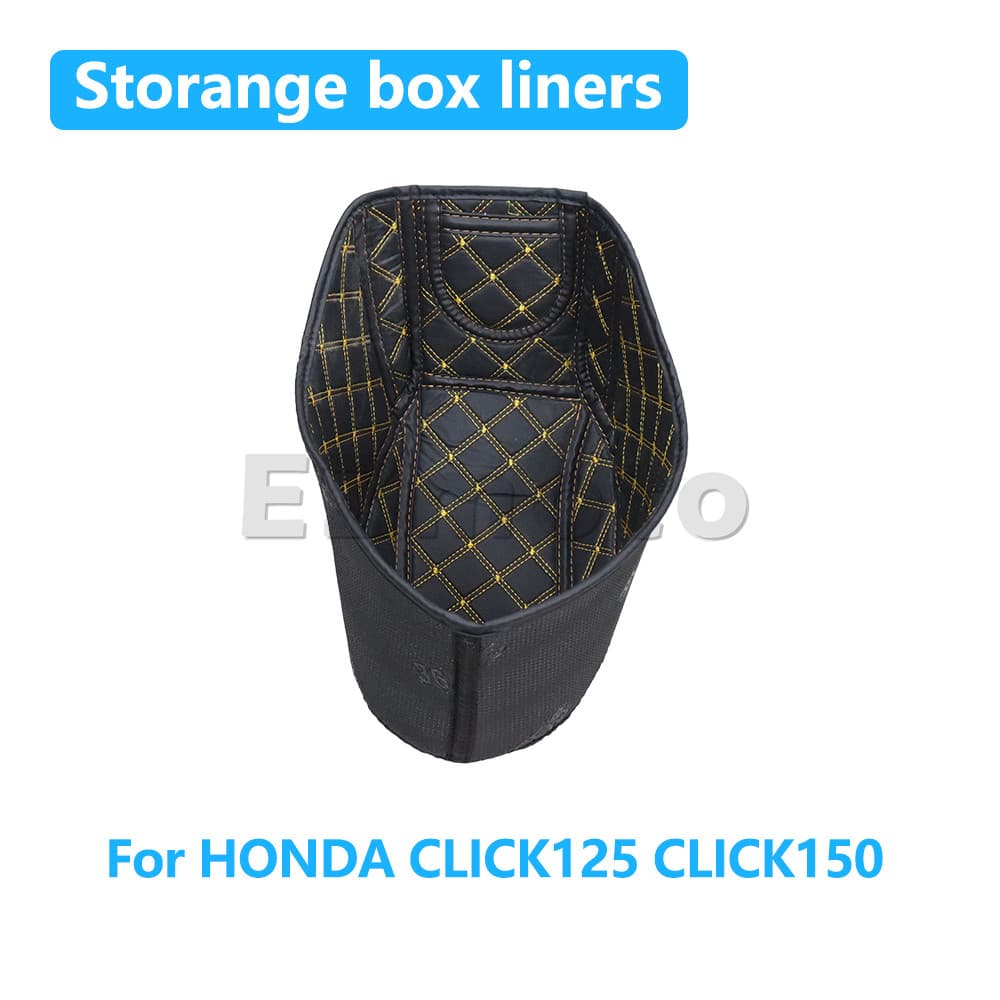 สําหรับ HONDA CLICK125 CLICK150 CLICK 125 150 รถจักรยานยนต์ด้านหลังเบาะด้านในที่นั่งถังกระเป๋าเดินทางกล่อง Liner Pad
