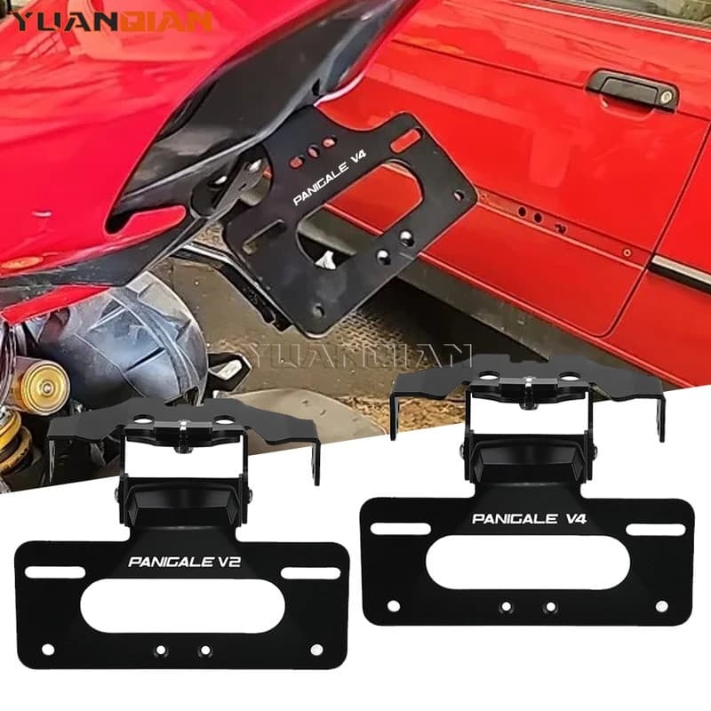 YU For Ducati Panigale V2 Panigale V4 S R SP 2018 2019 2020 2021-2025 License Plate Holder Bracket Rear Tail Tidy Fender