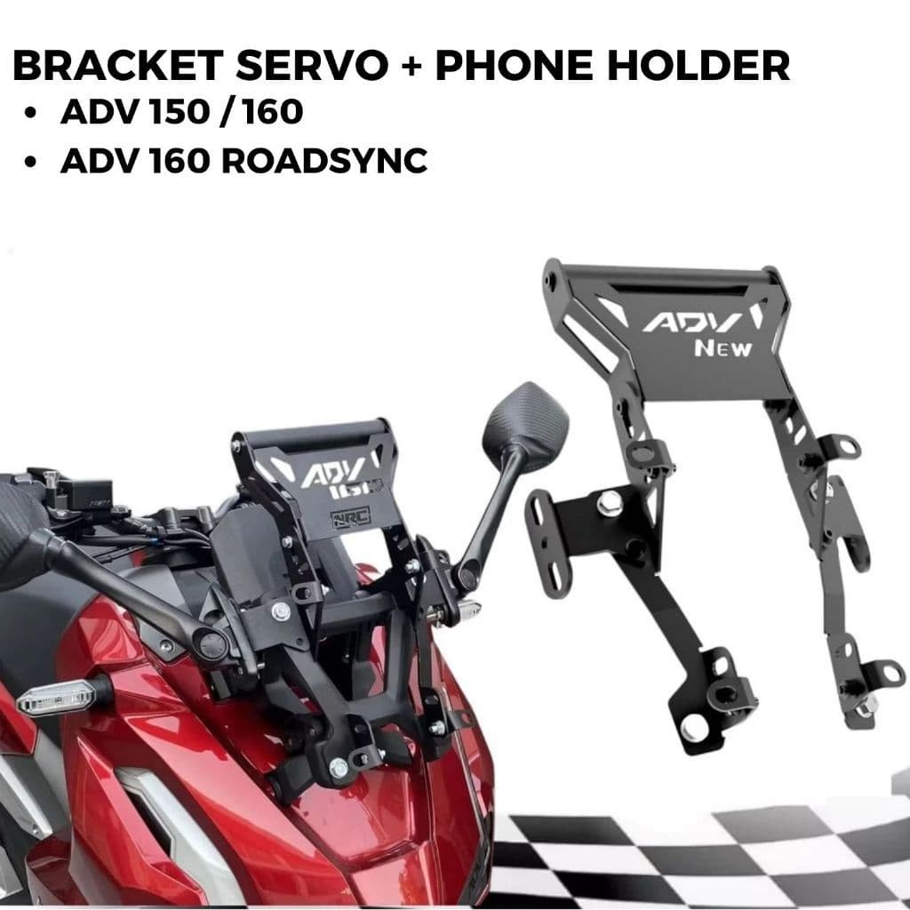 ขายึด HP Servo Serpo ADV 150 ADV 160 + ขายึดกระจก R25 และที่วางโทรศัพท์ Gps คุณภาพดีที่สุด