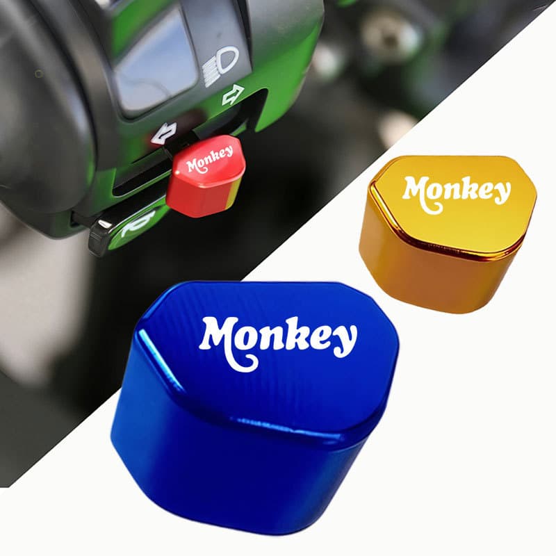 สําหรับ Honda Monkey 125 Z125 Z 125 Z120 Monkey125 2018-2025 อลูมิเนียมรถจักรยานยนต์ไฟเลี้ยวปุ่มสวิทช์ Keycap อุปกรณ์เสริม