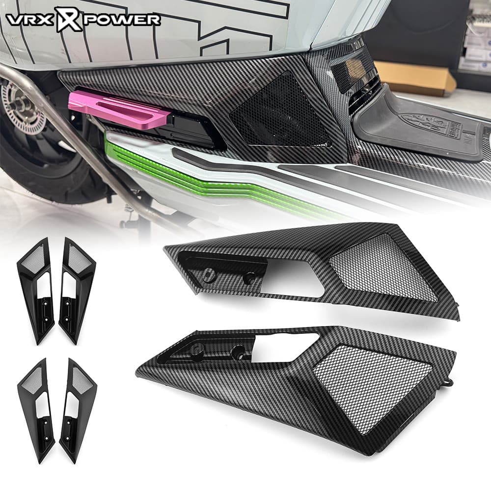 สําหรับ Lambretta X300 X200 X250 กรอบพักเท้าด้านหลังซ้ายขวาพักเท้า Trim ฝาครอบ