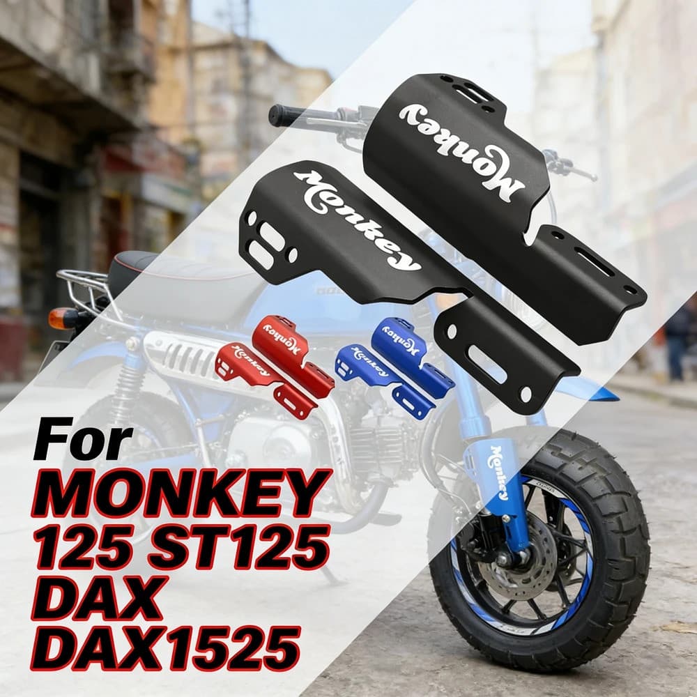 ใช้ได้กับ HONDA MONKEY 125 DAX125 MONKEY125 ST125 DAX MONKEY LOGO 2018-2023 ด้านหน้า FORK SHOCK GUARD PROTECT COVER