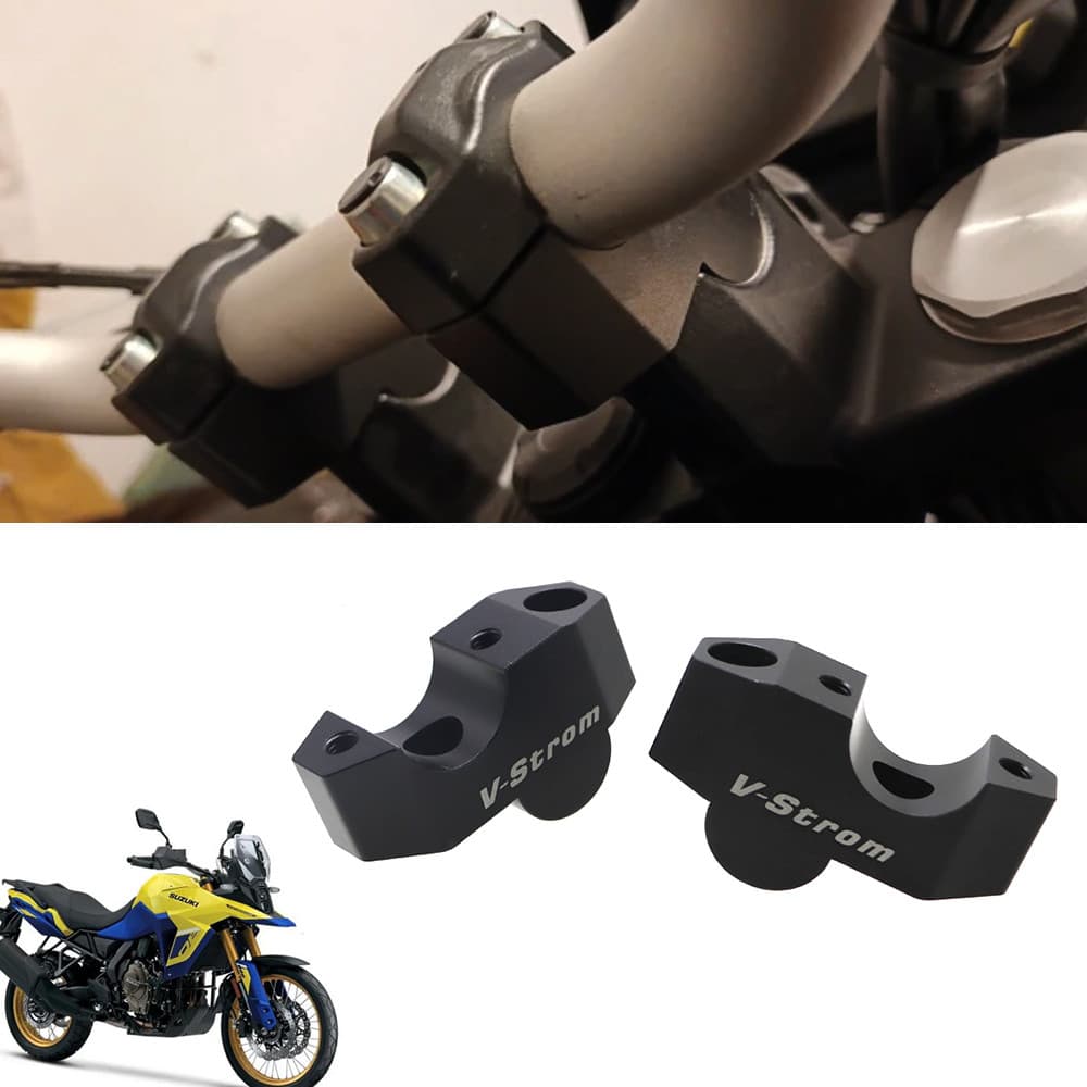สําหรับ Suzuki V-STROM 800DE V STROM 800 DE Handlebar Risers Up อุปกรณ์เสริมรถจักรยานยนต์ Clamp Mount Handle Bar Riser ย้ายกลับอะไหล่