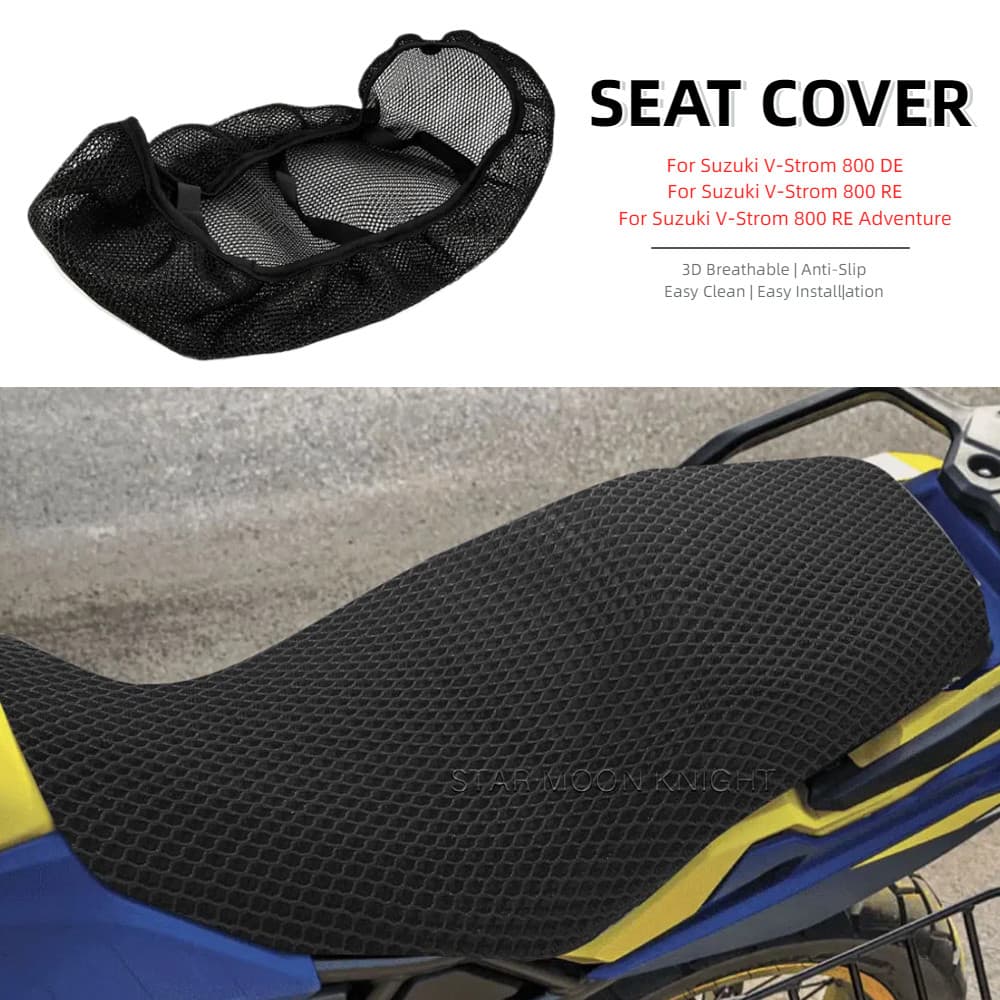 E3D Breathable Seat Cover For Suzuki V Strom 800 DE RE V-Strom 800DE 800RE Adventure Motorcycle Anti-Slip Seat Cushion P
