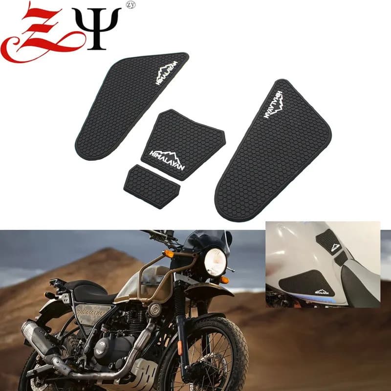 Himalayan450 ด้านข้างถังน้ํามันเชื้อเพลิง Pad ถัง Pads Protector สติกเกอร์เข่า Traction Pad Fit สําหรับ Royal Enfield Himalayan 450 2024-