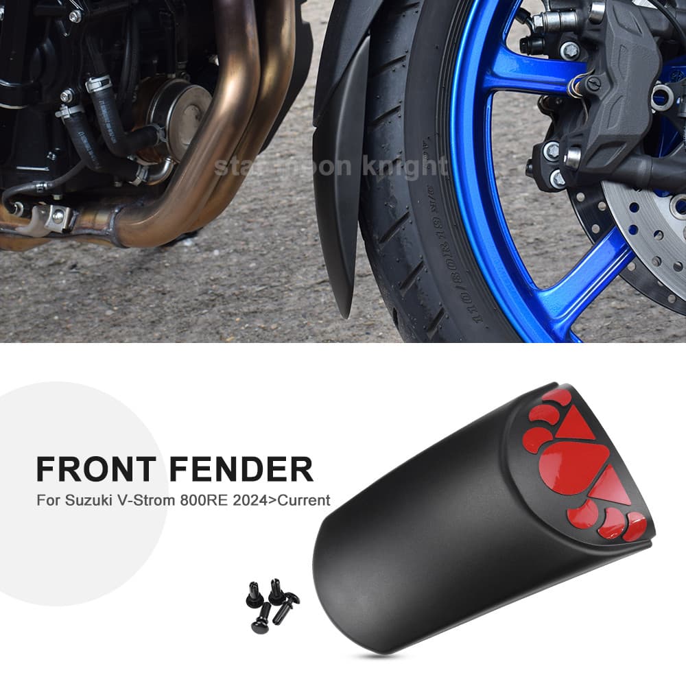 EMotorcycle Front Fender Extension Mudguard Extender Splash Cover Guard For Suzuki V-Strom 800RE V Strom 800 RE 2024- Ac