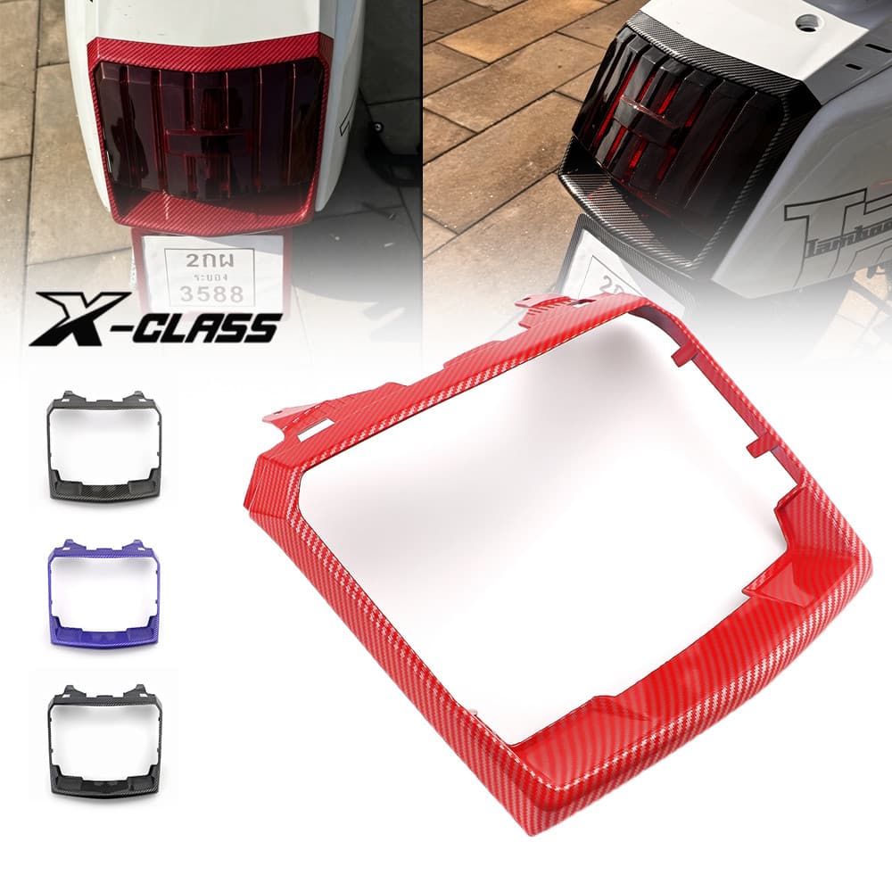 สําหรับ Lambretta X300 X250 X200 ไฟท้ายสกู๊ตเตอร์กรอบป้องกันไฟท้ายกรอบฝาครอบไฟท้าย