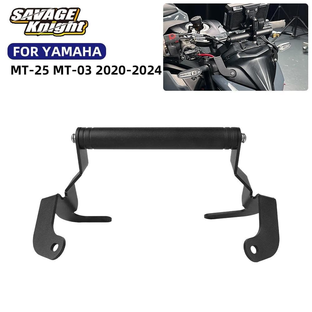 รถจักรยานยนต์ GPS นำทางที่วางโทรศัพท์มือถือสำหรับ YAMAHA MT-03 MT-25 MT 03 25 MT25 MT03 2020-2024 ขาตั้งแถบขยาย