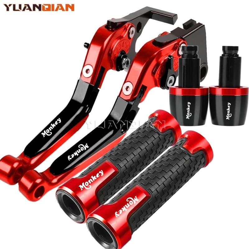 YU Motorcycle Brakes Clutch Levers handle grips ends For Honda Monkey 125 Monkey125 2018 2019 2020 2021 2022 2023 2024 A
