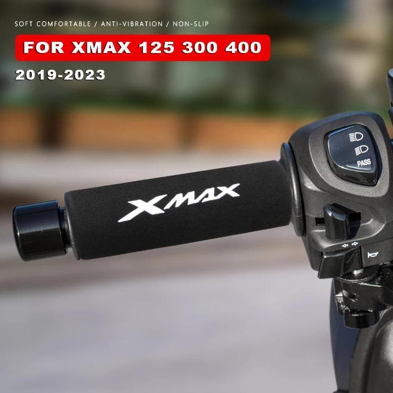 ฟองน้ําHandlebar Gripsรถจักรยานยนต์สําหรับYamaha Xmax 125 300 400 X Max Xmax300 Xmax125 อุปกรณ์เสริม 2019-2023 2022 2021 2020 X-max