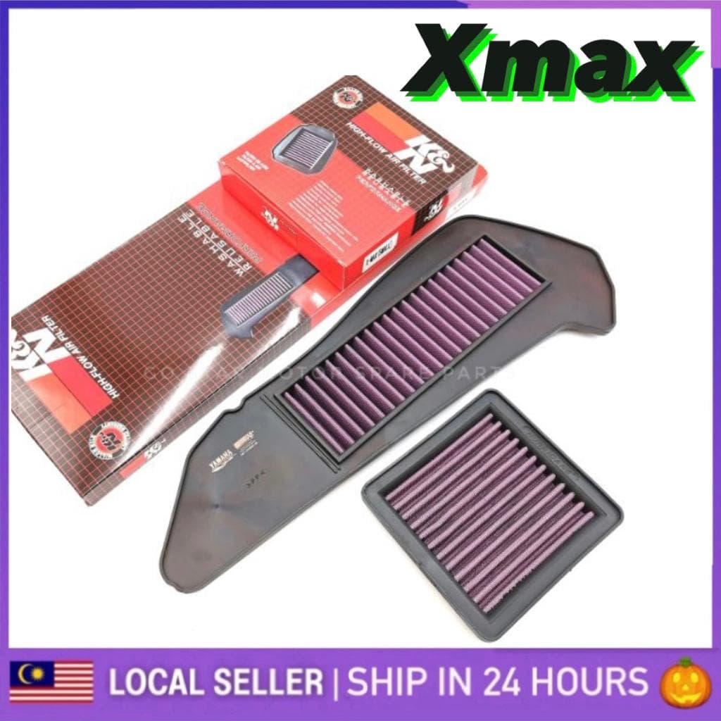YAMAHA XMAX X MAX 250 X-MAX AIR FILTER AIR CLEANER RACING K&N CVT KOTAK ANGIN กล่องกรอง KNN XMAX250 XMAX300 ชุด UMA