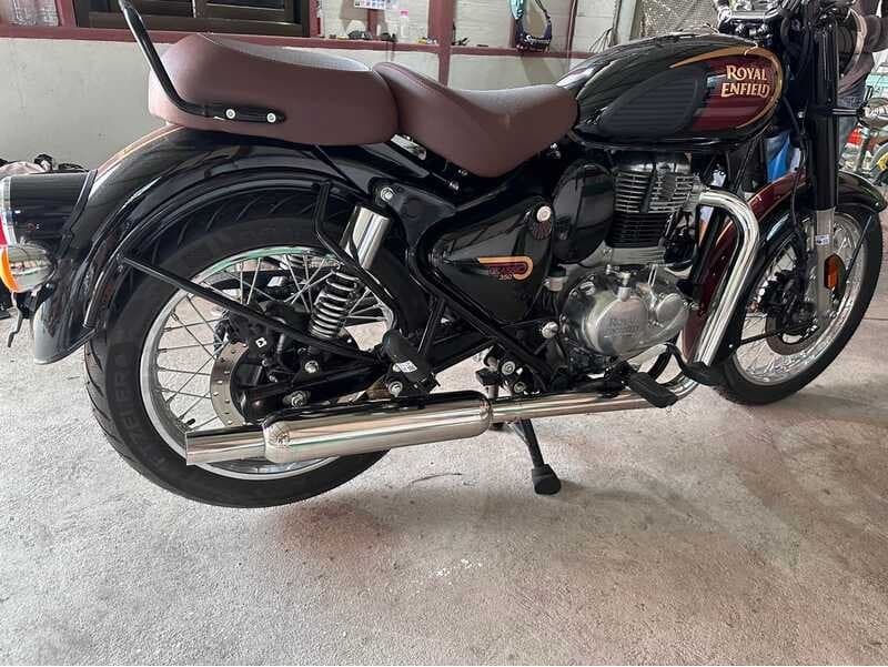 ❤ ท่อไอเสียทรงบวบ ใส่ รอยัล เอนฟิลด์ Royal Enfield-Classic 350 ค