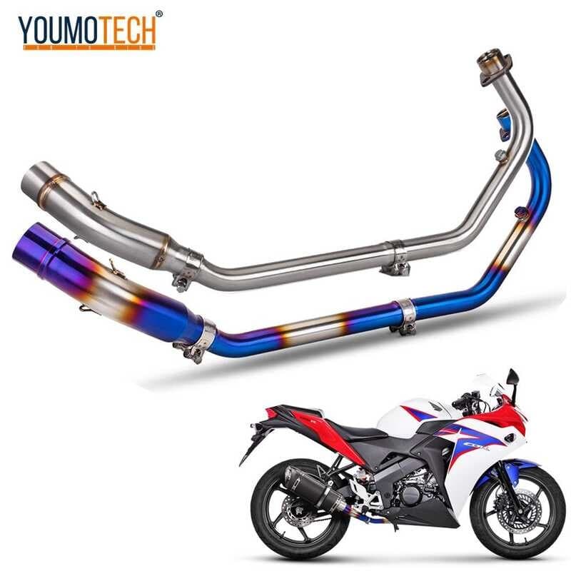 51mm For Honda CB150R CBR150 CBR150R V3 V4 V1 V2Motorcycle Exhaust Front header k Pipe Middle Tube