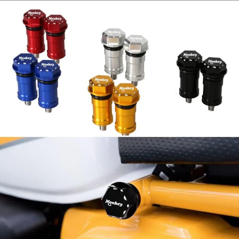 Monkey logo CNC Hex Seat Bolts Hooks Seat Screws Frame Cap For Honda Monkey 125 MONKEY125  2018-202