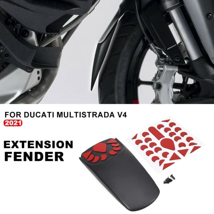 NEW For Ducati Multistrada V4 Motorcycle Front Fender Extender Mudguard For Ducati Multistrada V4 2