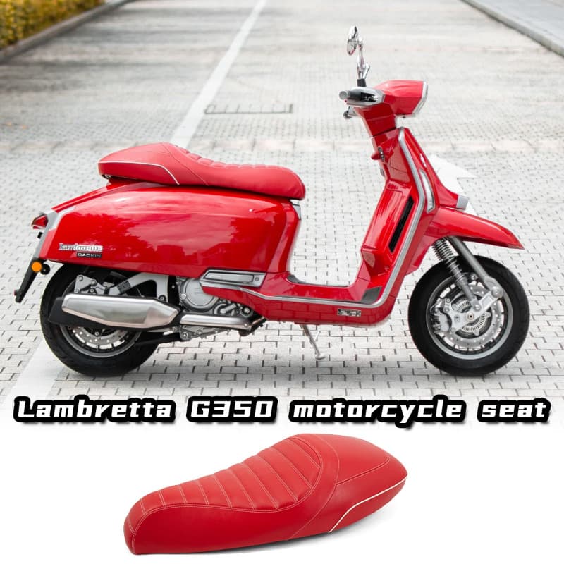Customized Retro Motorcycle Flat Double Seat Cushion for Lambretta G350