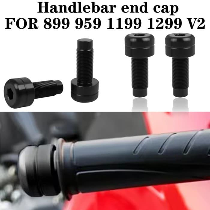 Bar End Cap For DUCATI 899 959 1199 /1299/S/R V2 PANIGALE Panigale Handle Bar Grips Cap End Plugs H