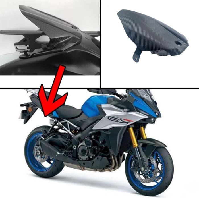 Motorcycle Fender Rear Extension Splash Guard for Suzuki GSX S1000GX GSX-S 1000GX GSXS 1000GX GSX-S
