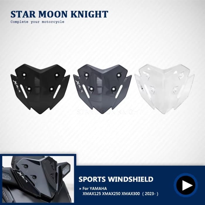 For YAMAHA XMAX125 XMAX250 XMAX300 XMAX X MAX 125 250 300 (2023-) Motorcycle Sports Windshield Wind