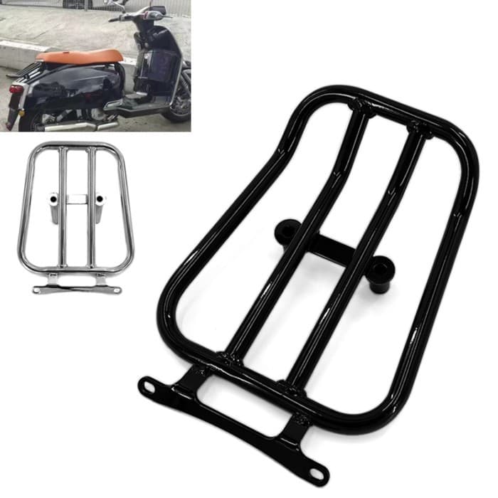 New G350 Rear Luggage Cargo Rack Carrier Mount Backrest Fit For Lambretta G 350 All Years Motorcycl