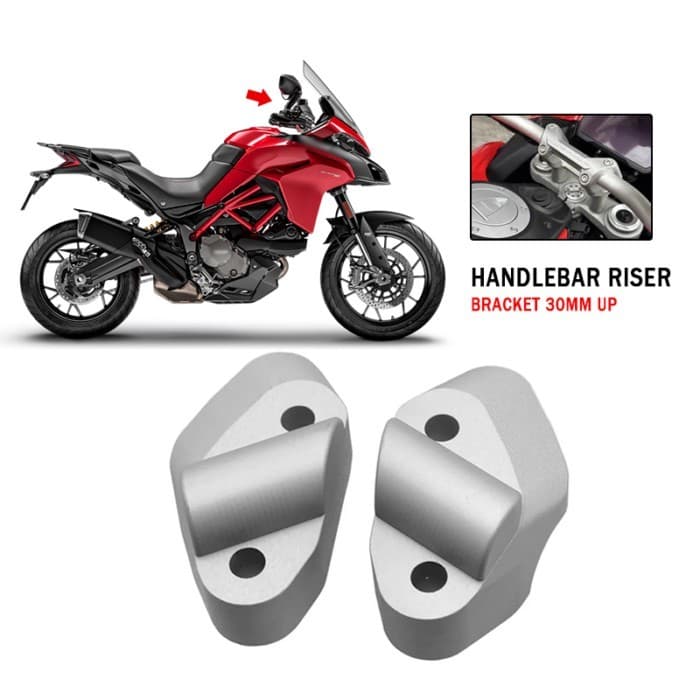 Handlebar Risers Up For Ducati Multistrada 950 1200 S 2017- Motorcycle Clamp Mount Handle Bar Riser