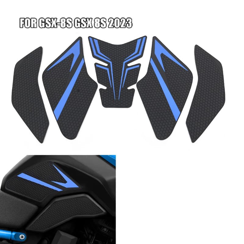 For Suzuki GSX-8S GSX 8S 2023 GSX-8R 2024 Motorcycle Fuel Tank Pad Protector Sticker Side Pad Knee 