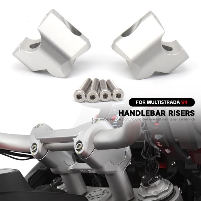 For Ducati Multistrada V4 NEW MULTISTRADA V4 Motorcycle Accessories Aluminum Handlebar Riser Bar Mo