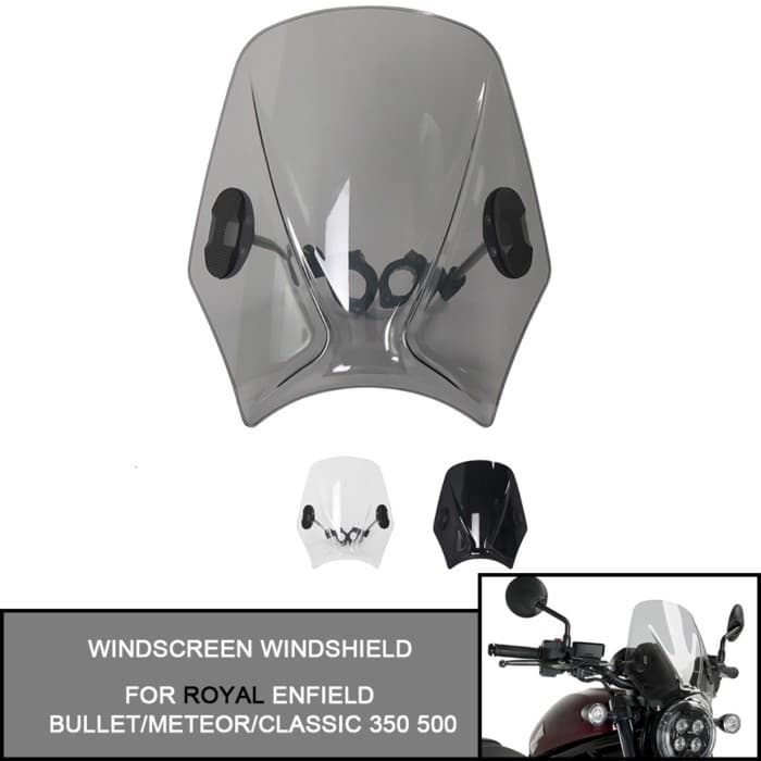 For Royal Enfield Bullet/Meteor/Classic 350 500 Interceptor 650 Continental GT 535 WindScreen Winds