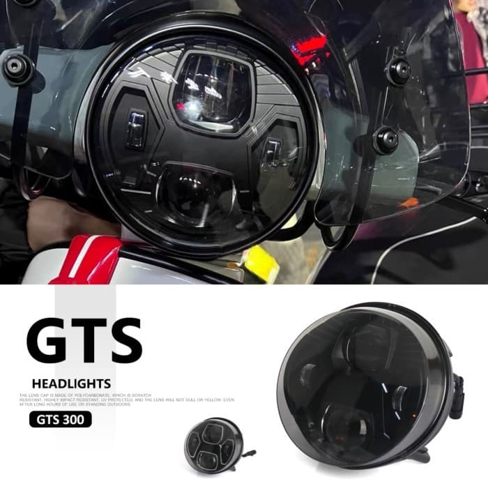 GTS300 LED Headlight New Motorcycle Accessories Front Headlamp 3 Color For Vespa GTS 300 Gts300 gts