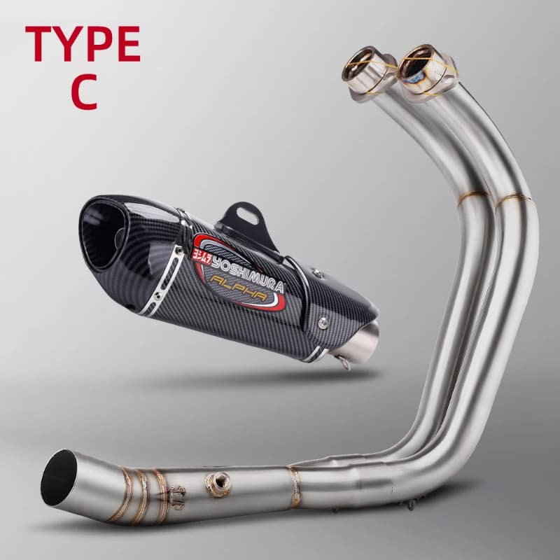 Motorcycle Full sc Exhaust System with yoshimura alpha Muffler Pipe For Yamaha MT-07 FZ-07 MT 07 XS
