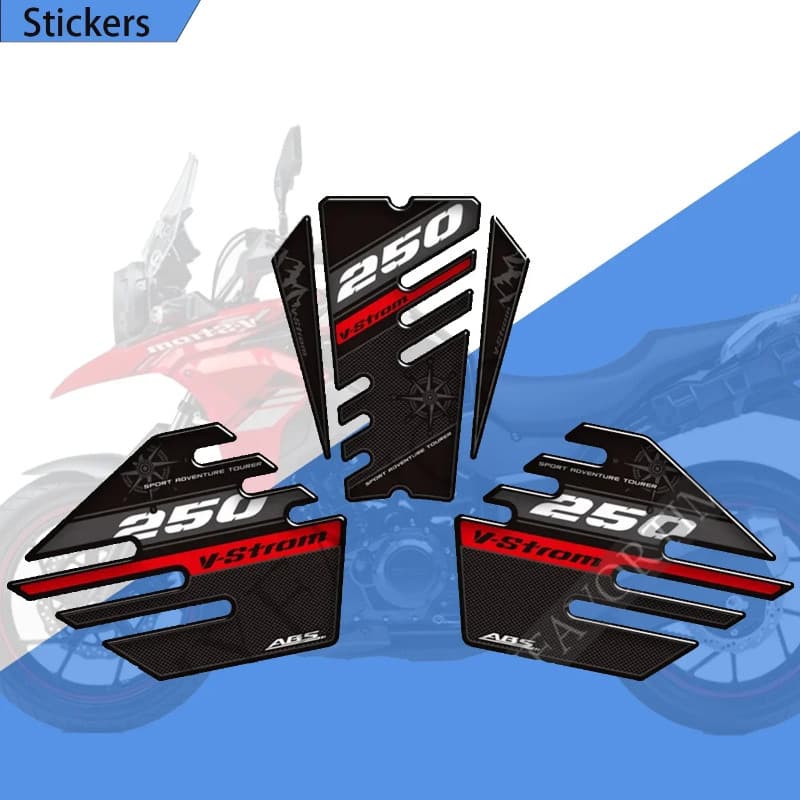 Tank Pad Protector Grips Stickers Gas Fuel Oil Kit Knee For Suzuki V-STROM VSTROM V STROM DL 250 SX