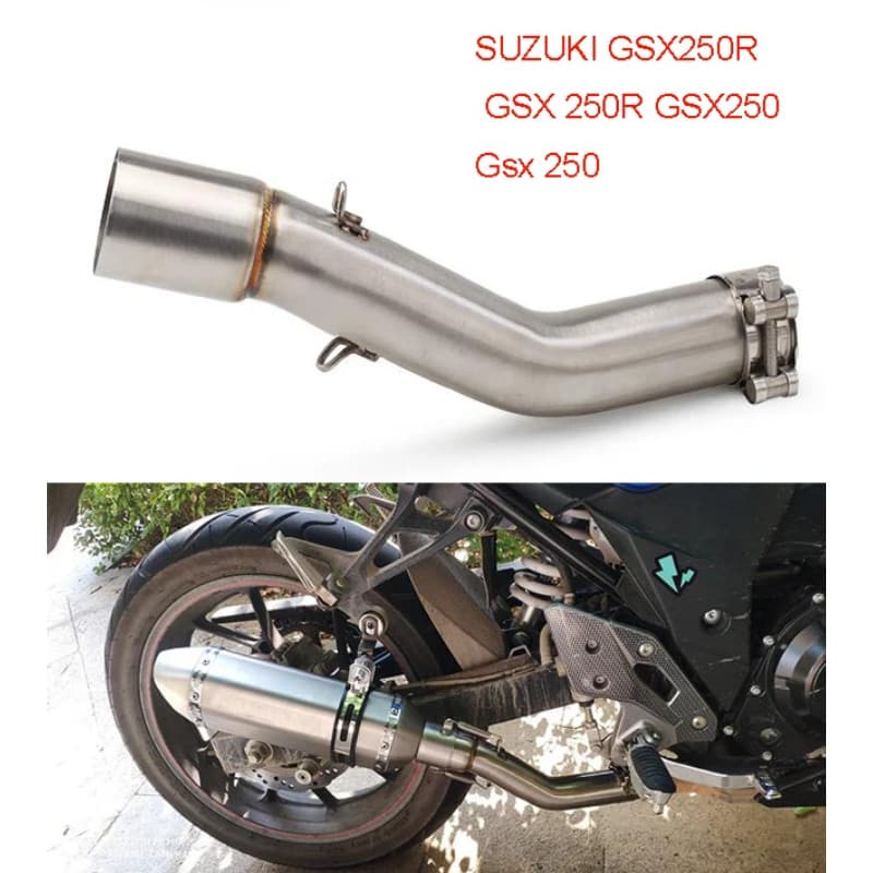 For SUZUKI GSX250R GSX 250R GSX250 Gsx 250 Motorcycle Exhaust System Middle Pipe Connect Mid Tube e