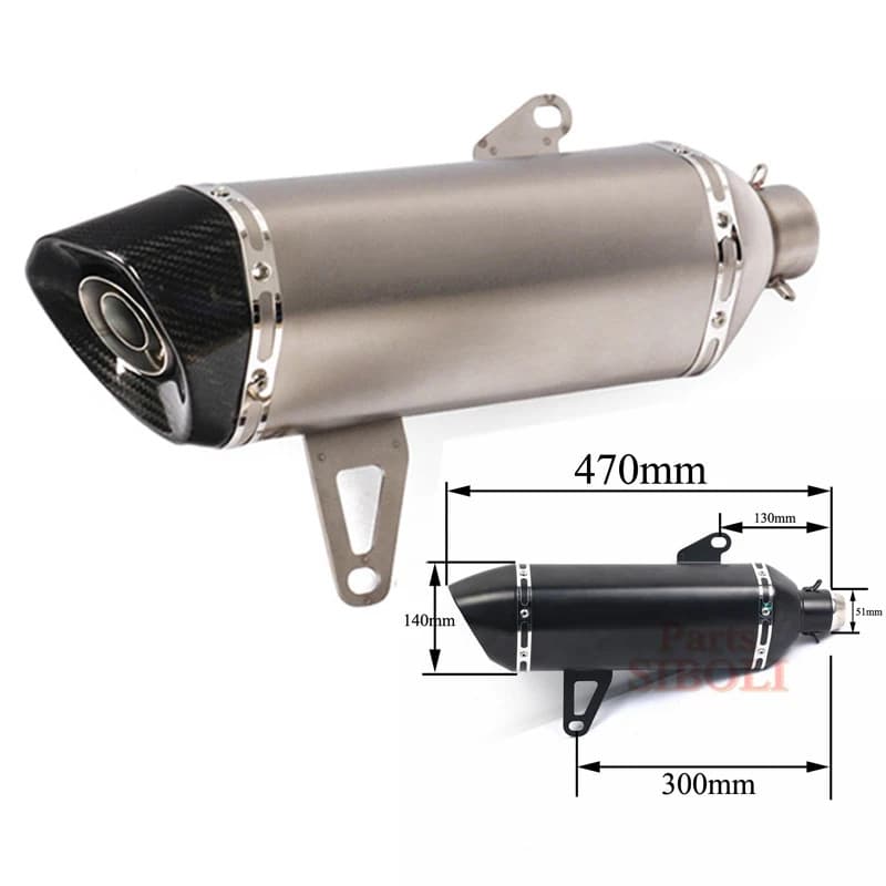 Motorcycle Carbon Fiber Exhaust Pipe For Yamaha XMAX 250 300 X-MAX 250 300 XMAX300 xmax250 Middle L