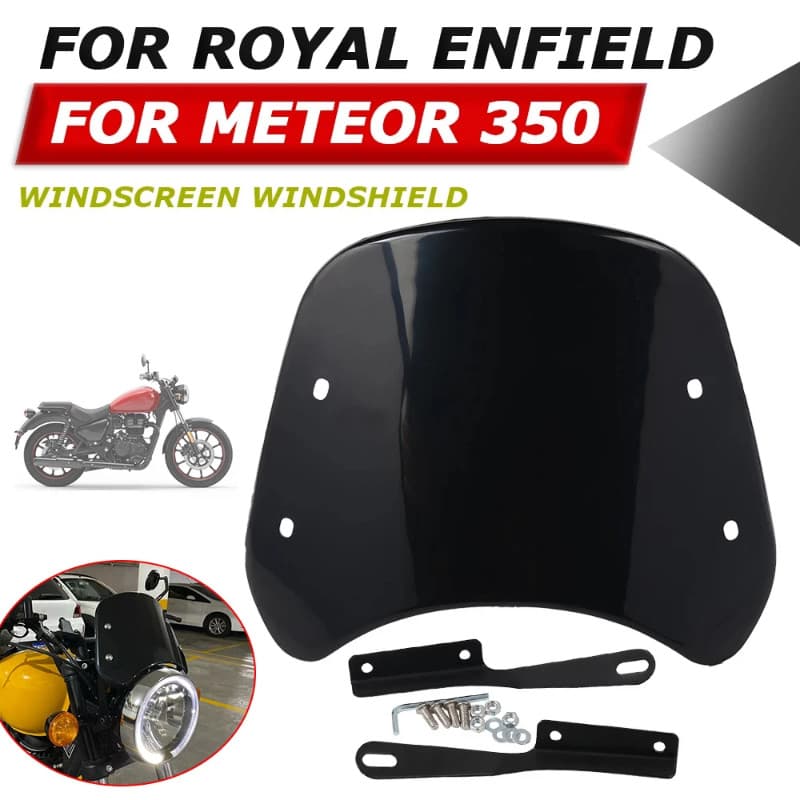 For Royal Enfield Meteor 350 Meteor350 Motorcycle Accessories Retro Windshield Deflector Guard Wind