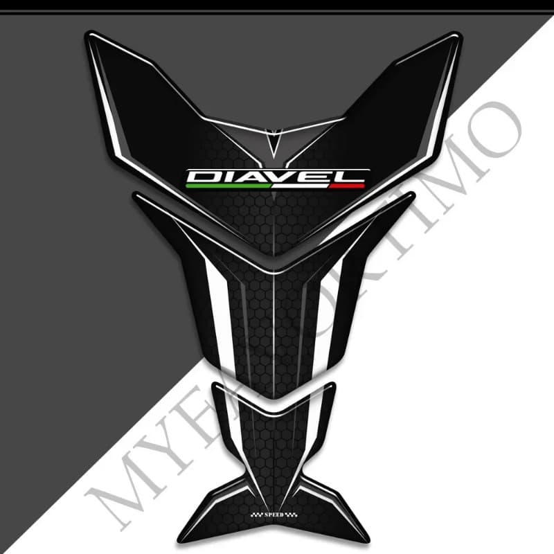 Diavel S For Ducati Diavel S 1260S V2 V4 Motorcycle Stickers Tank Pad Knee Kit Gas Fuel Oil Protect