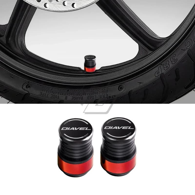 Motorcycle Accessories Wheel Tire Valve Caps Covers Case for Ducati DIAVEL S 1260