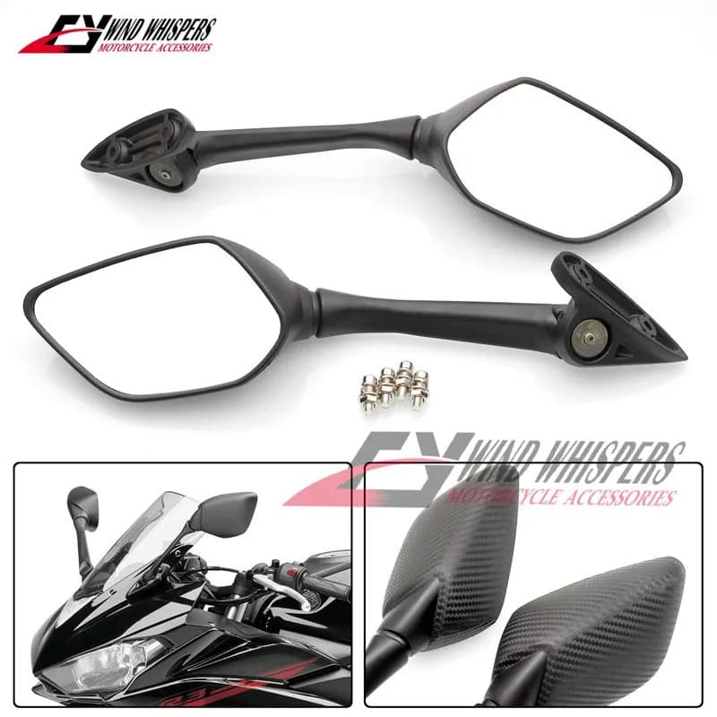 Motorcycle Side Rear view Mirror Blind Spot Rearview Mirrors For Yamaha YZF R3 R25 2013-2017 YZF-R3