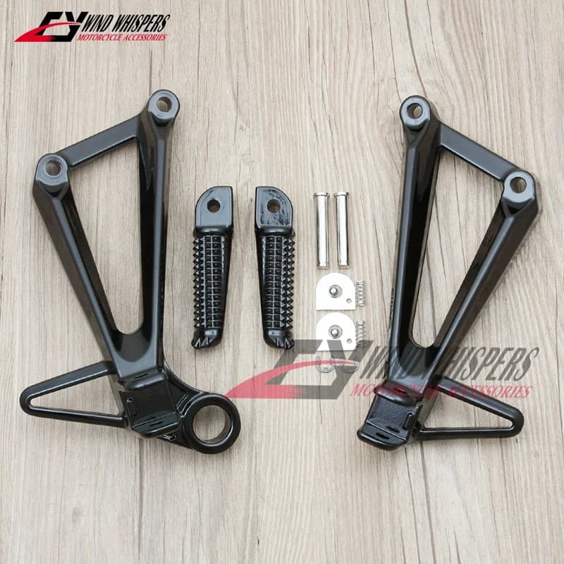Motorcycle Aluminum Rear Footrests Foot pegs tripod Pedal stent For YAMAHA YZF R3 YZF-R3 2015-2023 